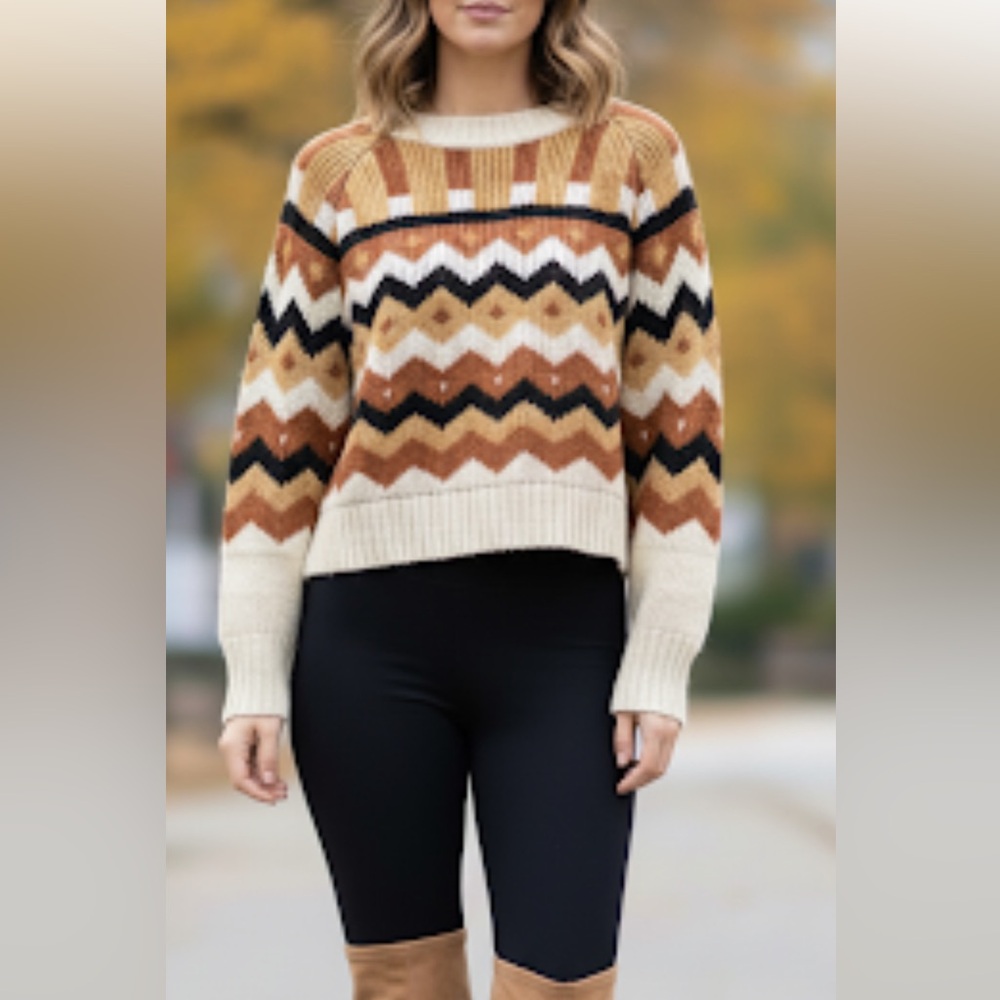 Grace + Karma crop L thick sweater